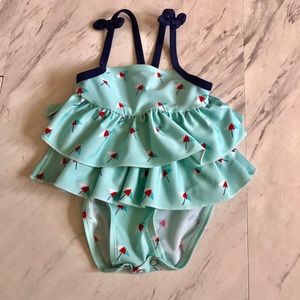 Baby Girl Blue Bathing Suit